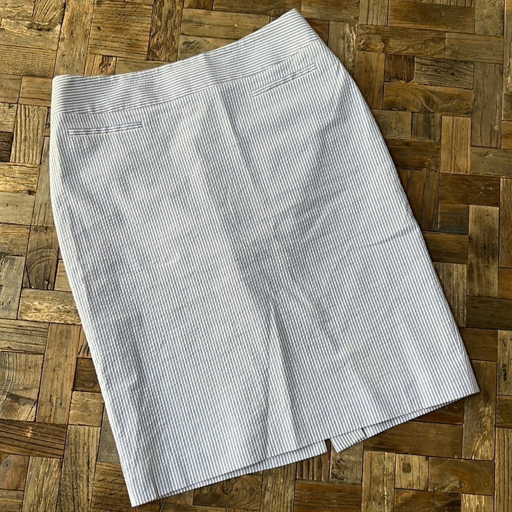 Brooks Brothers Blue & White Seersucker skirt